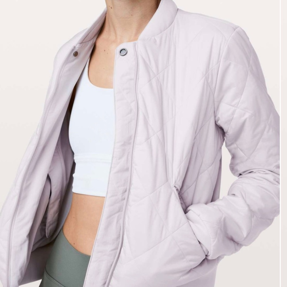 Lululemon warm two ways bomber jacket reversible